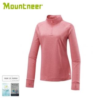 【Mountneer 山林】女 環保紗保暖上衣《玫紅》42P22/保暖長袖/保暖中層/登山(悠遊山水+)