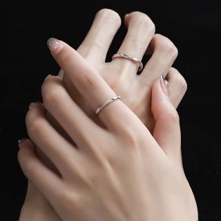 【KT DADA】包包 情侶戒指 對戒 結婚戒指 訂婚戒指 純銀戒指 素戒指 銀戒指 細戒指 磨砂戒指 可調式
