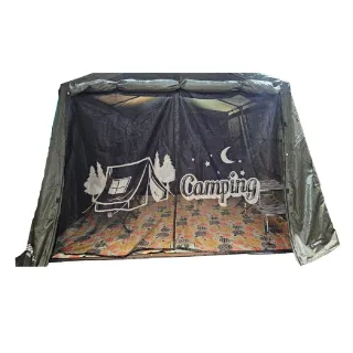 【WILDPEAK 野峰戶外】二代磁吸式免彎腰紗門(悠遊戶外)