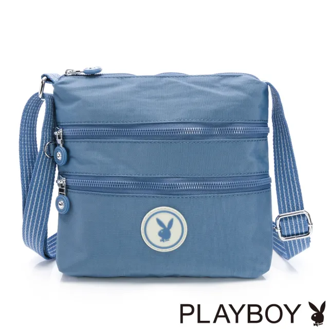 【PLAYBOY】斜背包  Simple life系列(藍色)