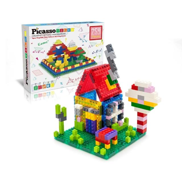 【PicassoTiles】畢卡索 PTS259磁力片+積木組 259pc