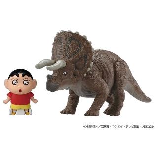 【TAKARA TOMY】ANIA 多美動物 蠟筆小新和三角龍(男孩 動物模型)
