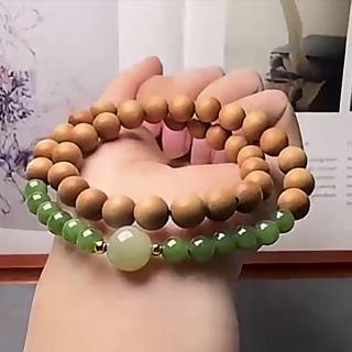 【KT DADA】包包 開運手鍊 平安手鍊 禮物 天然印度老山檀香手串 和田玉手串 念珠 佛珠 手珠 串珠手鍊
