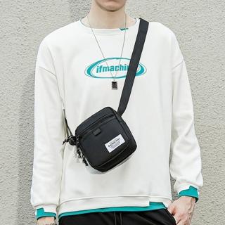 【LEESA】側背小包\肩背包\黑色帆布包\男生包包\斜背包\側背包\帆布包\男朋友生日禮物\小