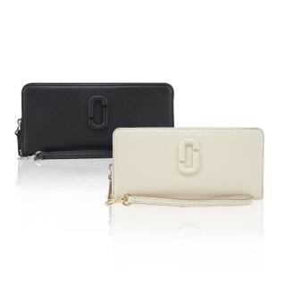 【MARC JACOBS 馬克賈伯】THE J MARC 平滑皮革拉鍊手掛式長夾(多色選)