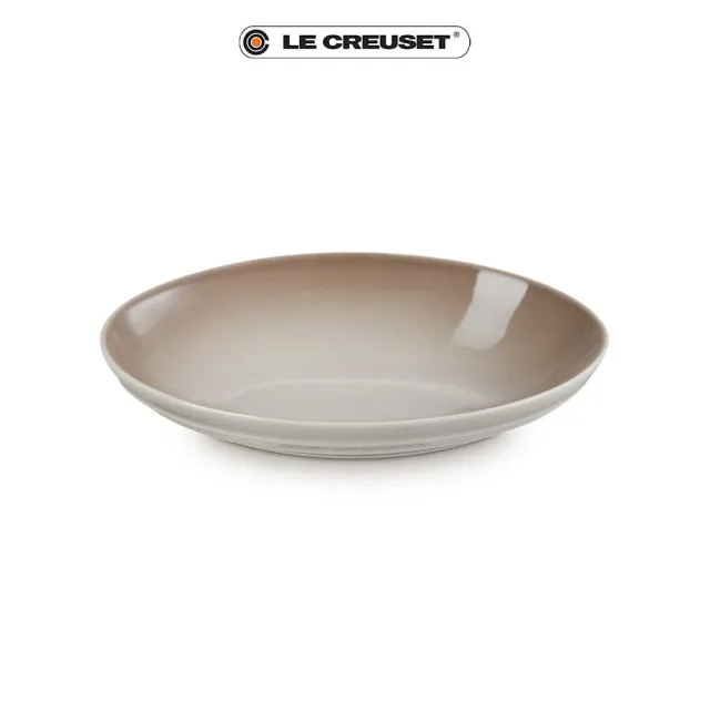 【Le Creuset】瓷器輕虹霓彩系列橢圓深盤23cm(肉豆蔻)