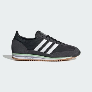 【adidas 愛迪達】SL 72 OG W 黑色 麂皮 休閒鞋 復古 女 穿搭(JH7390 ∞)