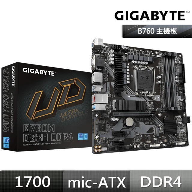 GIGABYTE 技嘉 技嘉 B760M DS3H DDR4(主機板)