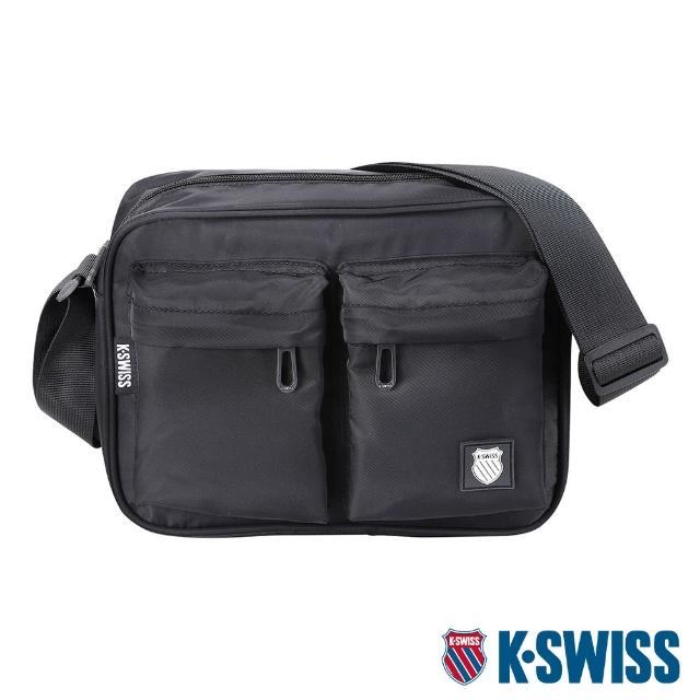 【K-SWISS】運動斜背包 Shoulder Bag-黑(BG306-008)