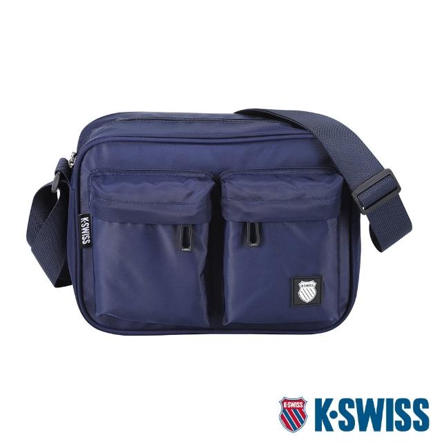 【K-SWISS】運動斜背包 Shoulder Bag-藍(BG306-426)