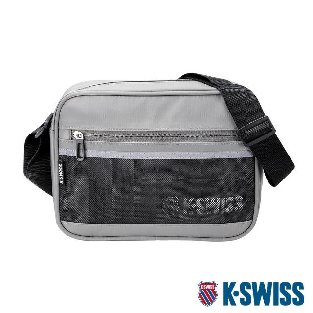 【K-SWISS】運動斜背包 Shoulder Bag-灰(BG310-027)