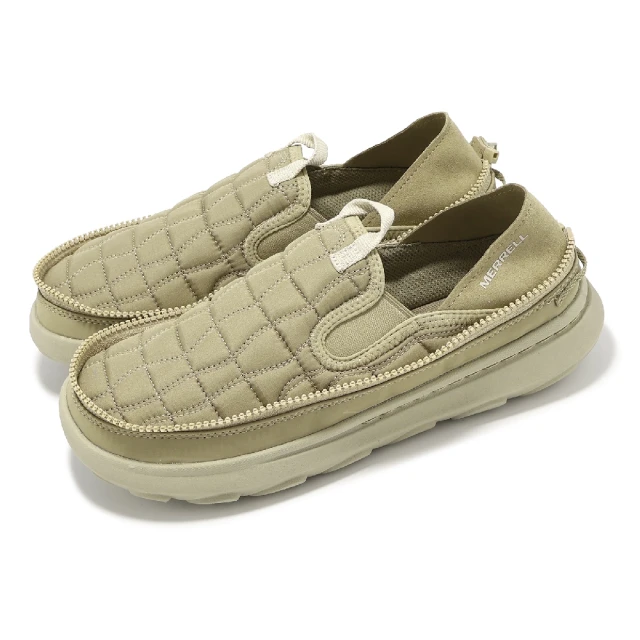 MERRELL 休閒鞋 Hut Moc 2 Packable 男鞋 卡其 抗撕裂 便攜 拉鍊便鞋 懶人鞋(ML006715)