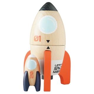 【LE TOY VAN】車車與工程師系列-子母火箭木質玩具組(TV808)