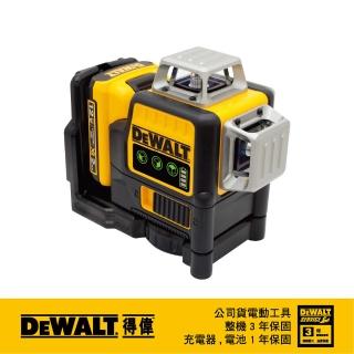 【DEWALT 得偉】12V綠色十字線雷射墨線儀 單電2.0Ah(DW089LG)