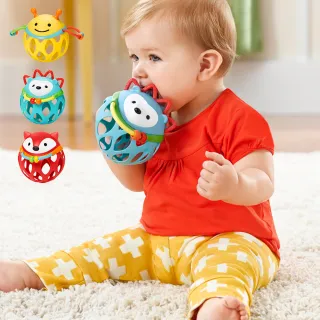 【Skip Hop】官方總代理 E&M響響球鈴(五感玩具 無雙酚A 嬰兒玩具 感統玩具)