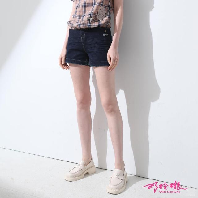 【巧玲瓏】不修邊褲口牛仔短褲 2252919