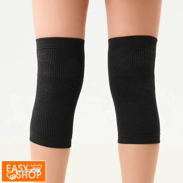 【EASY SHOP】Audrey-石墨烯X型舒緩氣墊護膝(基礎黑)