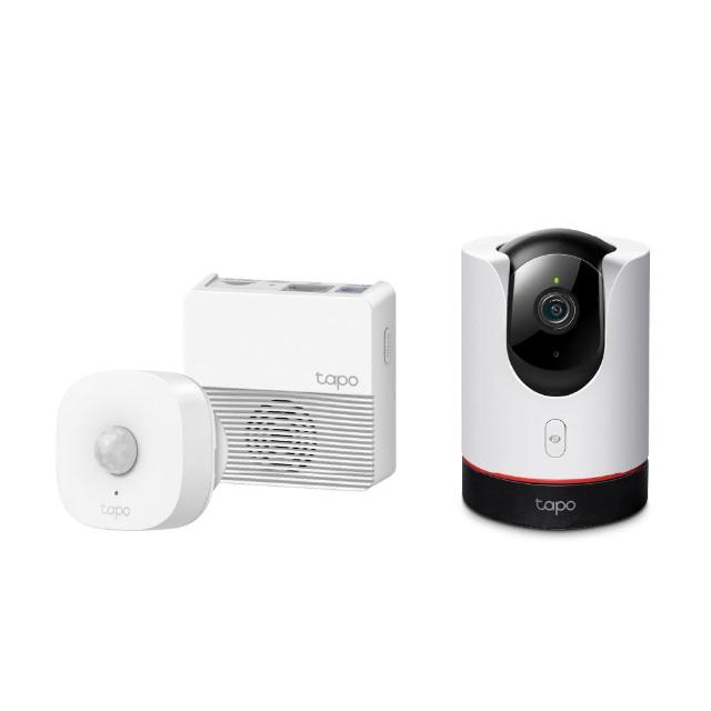 無死角看護組【TP-Link】Tapo C225+T100+H200 2K 400萬AI無線網路攝影機/行動感應器/無線網關