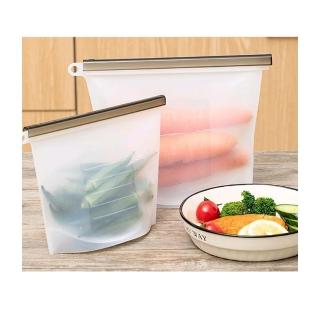 【YOLE 悠樂居】食物保鮮矽膠密封袋1500ml-3入(保鮮袋 分裝袋 耐熱耐冷 微波 加熱袋 加大加厚)