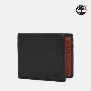 【Timberland 官方旗艦】男款黑色羊皮皮夾(A2MN4001)
