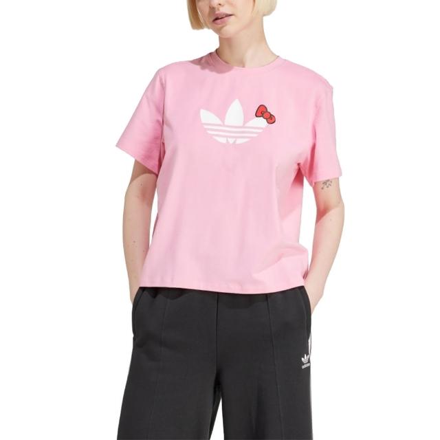 【adidas 愛迪達】圓領短袖T恤 HK TREFOIL TEE 女 - IX7882