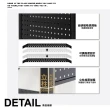 【ONE HOUSE】洛克免安裝攜帶式置物架 -60寬洞洞 36x60x81CM / 70寬 73x38x86CM 一般任選 _三層 1入(鐵架)