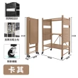 【ONE HOUSE】洛克免安裝攜帶式置物架 -60寬洞洞 36x60x81CM / 70寬 73x38x86CM 一般任選 _三層 1入(鐵架)