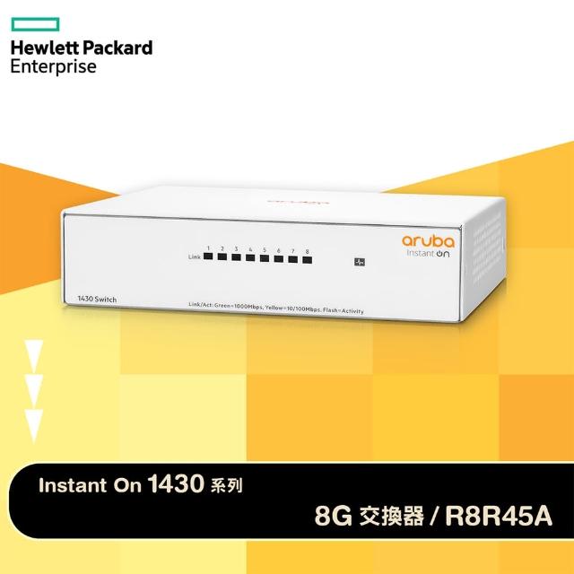 【Aruba】IOn 1430 8G 8埠網管型交換器(R8R45A)