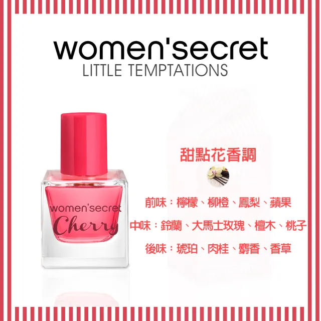 【WOMEN’SECRET】櫻桃誘惑女性淡香水 Cherry 季節限定版 25ml(香水 香氛 約會)