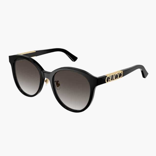 【GUCCI 古馳】圓形膠框太陽眼鏡(GG1191SK-001)