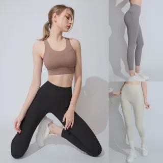 【beaulace 薄蕾絲】高腰九分修身運動褲瑜珈褲 超輕感(專業萊卡LYCRA☆運動面料)