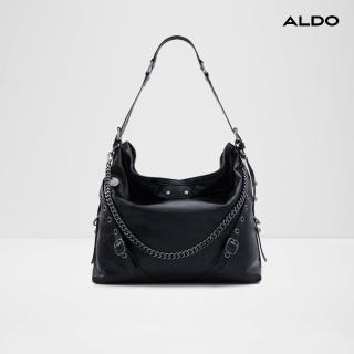 【ALDO】FARALIA-極簡皺褶感設計托特包(黑色)