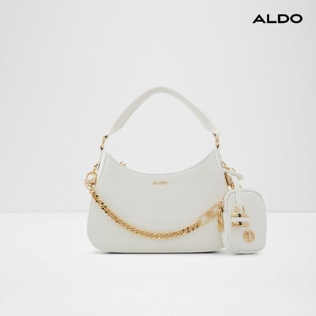 【ALDO】雙11★CLARIONA-優雅簡約經典手提斜背包(白色)