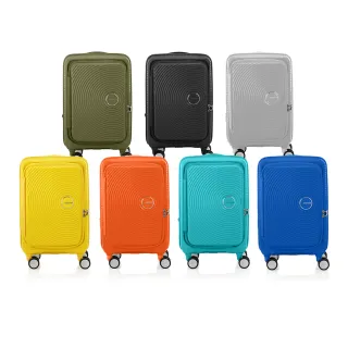 【AMERICAN TOURISTER 美國旅行者】20吋Curio 1/9前開式可擴充抗菌PP避震輪登機箱(多色可選)