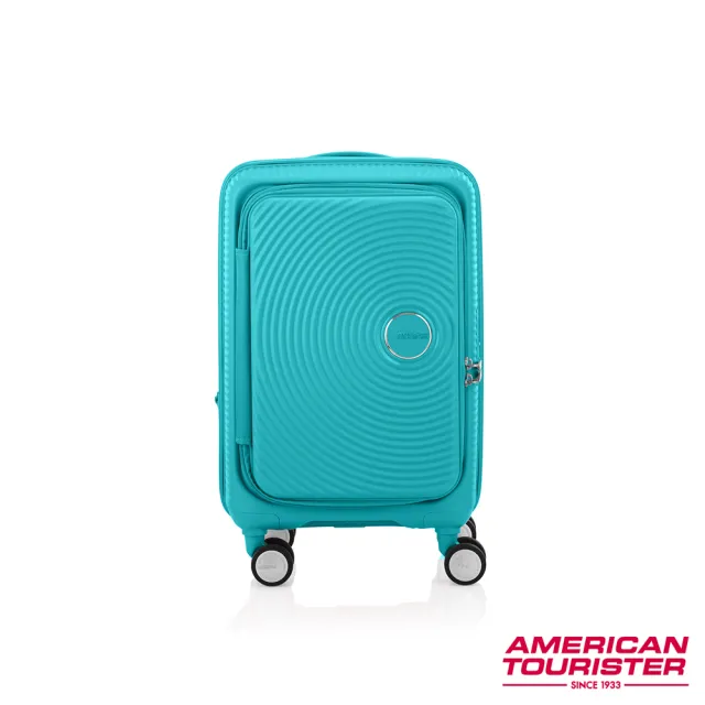 【AMERICAN TOURISTER 美國旅行者】20吋Curio 1/9前開式可擴充抗菌PP避震輪登機箱(多色可選)