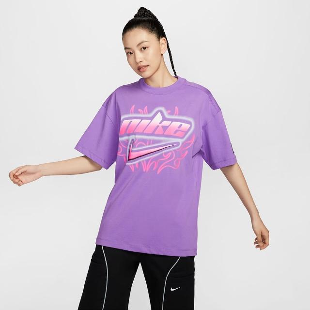 【NIKE 耐吉】短袖上衣 女款 運動 AS W NSW DANCE OS SS TEE 紫 FZ1147-521