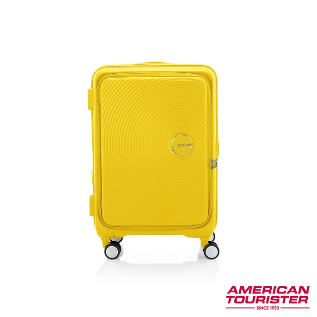 【AMERICAN TOURISTER 美國旅行者】24吋Curio 1/9前開式可擴充抗菌PP避震輪行李箱(多色可選)