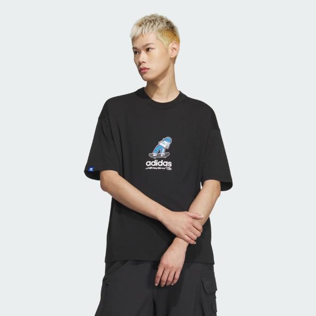 【adidas 愛迪達】短袖上衣 男款 運動 三葉草 CS TEE SS M 黑 JC6827