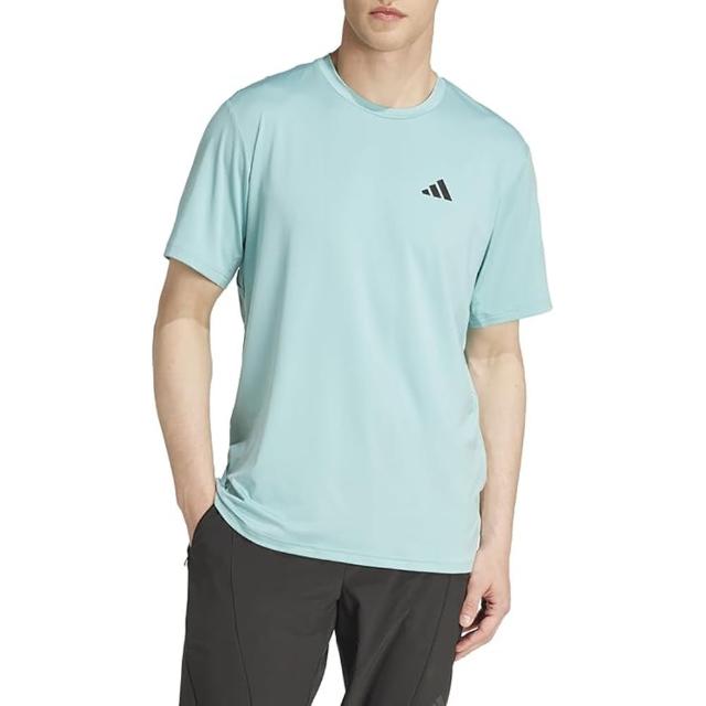 【adidas 愛迪達】短袖上衣 男款 運動 TR-ES STRETCH T 藍 IW3366