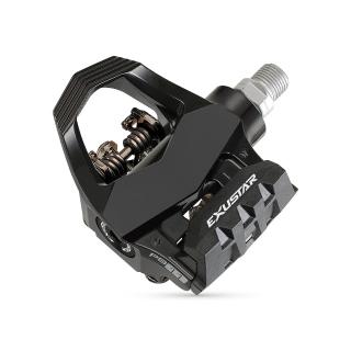 【EXUSTAR】E-PS11健身車踏板(黑/健身車專用/Delta+SPD雙系統)