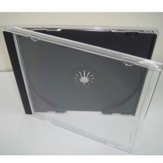【臺灣製造】10.4mm jewel case 黑色PS壓克力CD盒/DVD盒/光碟盒/CD殼 單片裝(25個)