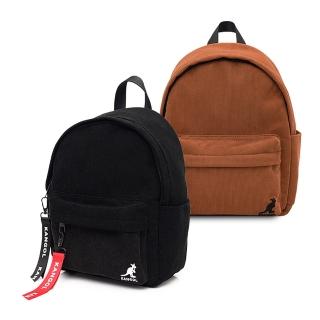 【KANGOL】袋鼠 燈芯絨後揹包 62551741(附吊飾 韓版款)