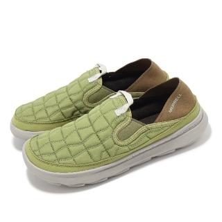 【MERRELL】休閒鞋 HUT Moc 2 男鞋 綠棕 抗撕裂 緩衝 懶人鞋(ML006399)