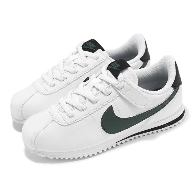 【NIKE 耐吉】休閒鞋 Cortez Easyon PS 中童 白 綠 阿甘鞋 小朋友(DM0951-106)