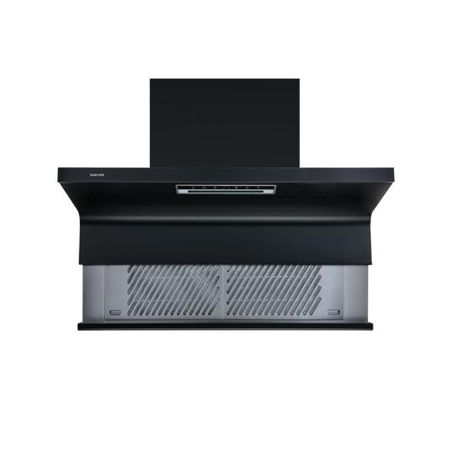 【SAKURA 櫻花】近吸除油煙機 90CM 半隱藏伸降款 - 渦輪變頻 AI風控系列(DR-7396XL - 全省安裝)