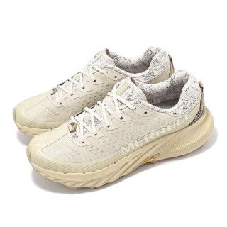 【MERRELL】越野跑鞋 Agility Peak 5 女鞋 米白 卡其 緩衝 抓地 黃金大底 戶外鞋(ML067802)