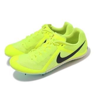 【NIKE 耐吉】田徑釘鞋 Zoom Rival Multi 男鞋 螢光黃 黑 可換釘 訓練 短距離 跨欄 跳遠(DC8749-700)