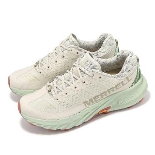 【MERRELL】越野跑鞋 Agility Peak 5 女鞋 灰 綠 緩衝 抓地 黃金大底 戶外鞋(ML068264)