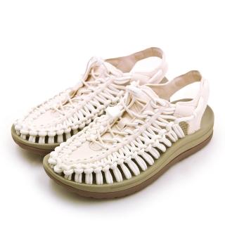 【DIADORA】女 迪亞多那 水陸兩用復古彈力編織涼鞋(奶白棕 31775)