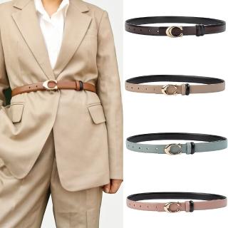 【LEESA】真皮皮帶\字母C扣\女腰帶\褲皮帶\女皮帶\韓國腰帶\百搭皮帶\毛衣腰帶\佯裝腰帶\精品皮